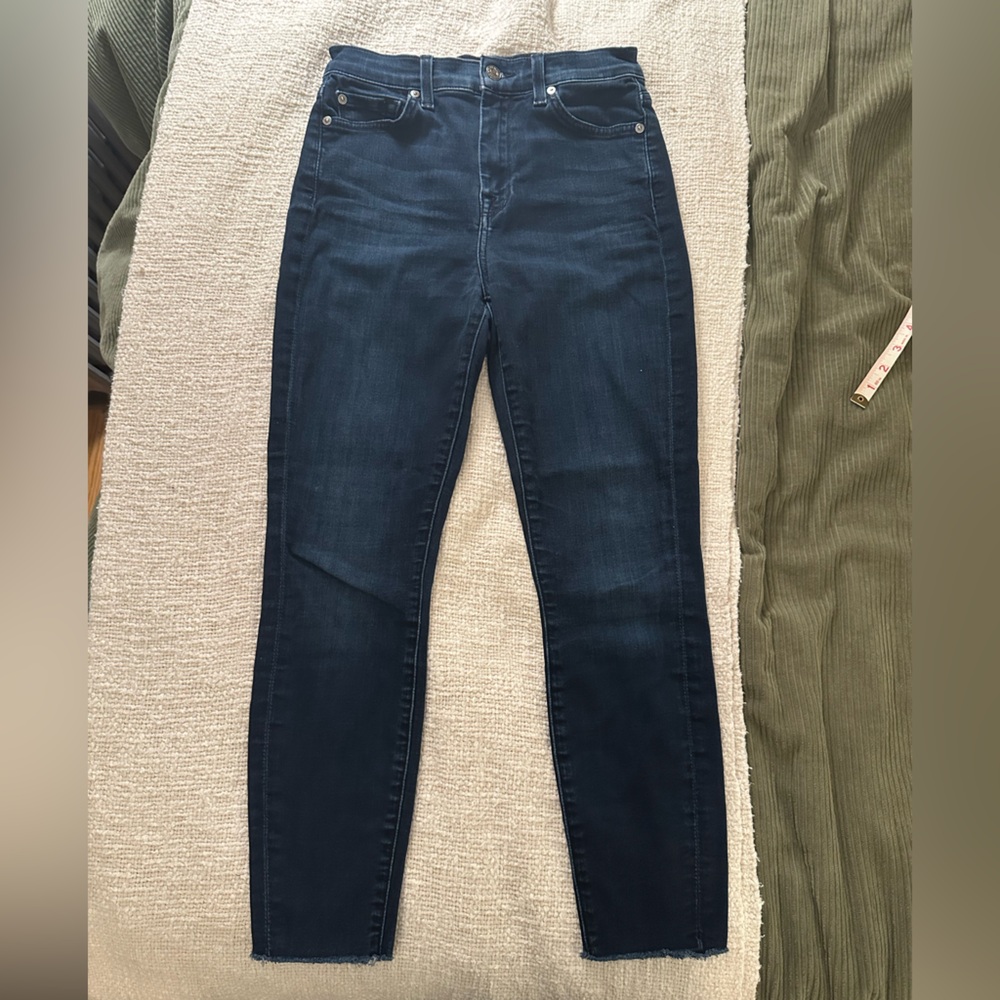 7 For All Mankind High Waisted Skinny Jeans